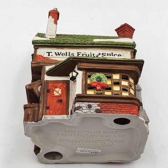 Dept 56 T. Wells Fruit and Spice Heritage Collection Dickens Series VTG 1985 - Picture 14 of 16